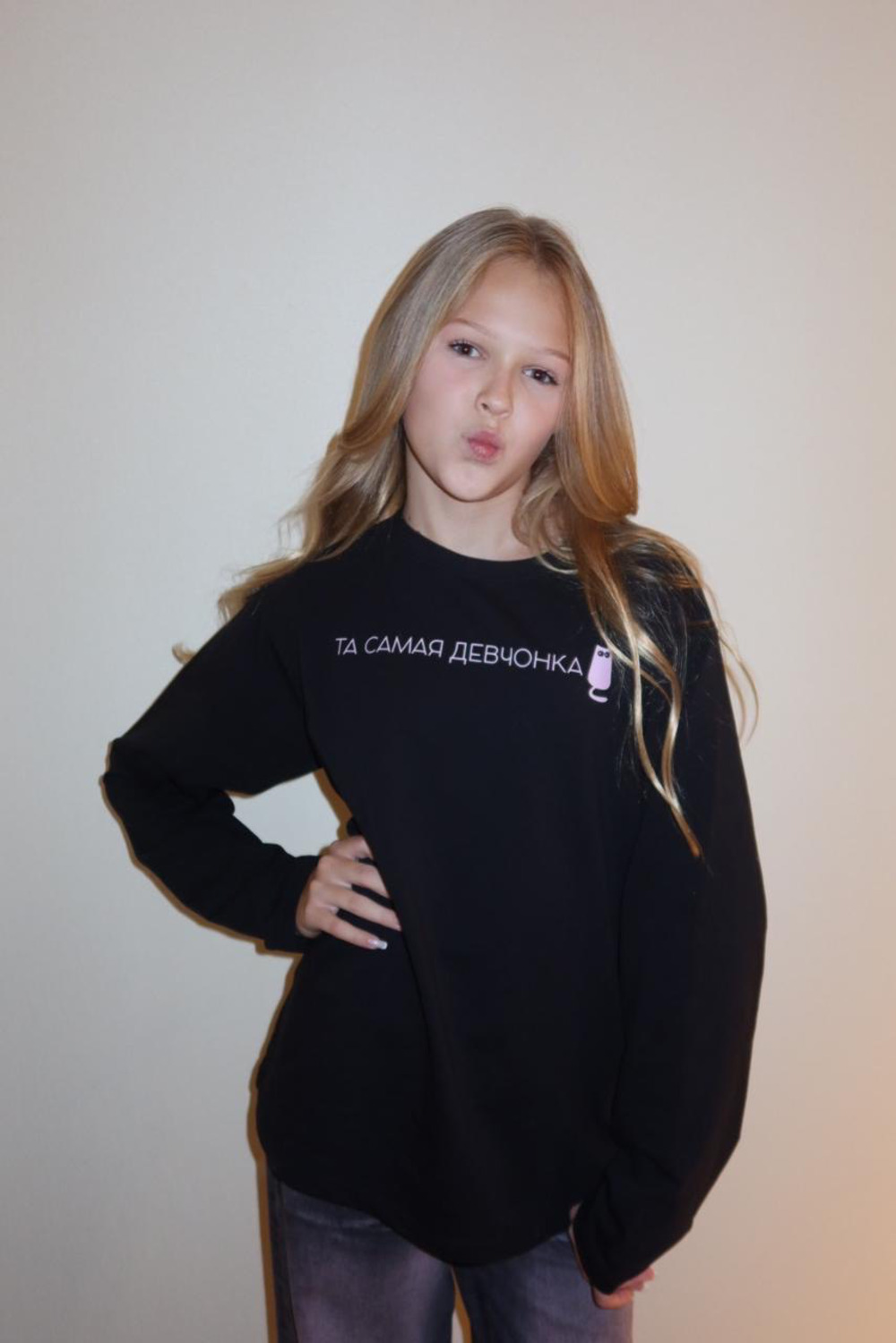 ЛОНГСЛИВ ОВЕРСАЙЗ ЧЕРНЫЙкотик