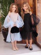 ПЛАТЬЕ ГОЛУБОЕ рис.1