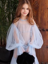 ПЛАТЬЕ ГОЛУБОЕ рис.0